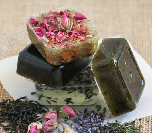 Skin clearing soap (oregano oil sea salt soap ) and Skin detox tea