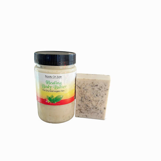 Healing body butter and Eczema soap bundle
