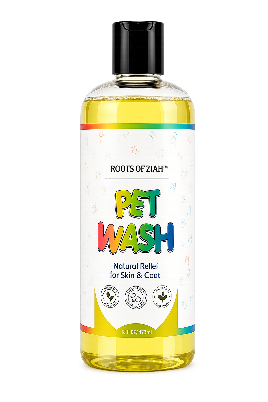 Roots of Ziah™ Pet Wash Natural Relief for Skin & Coat