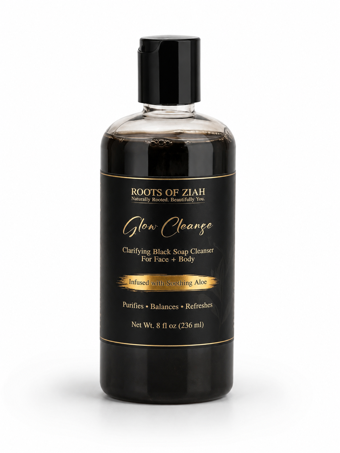 Black Soap Cleanser ( face , bottle , hair )