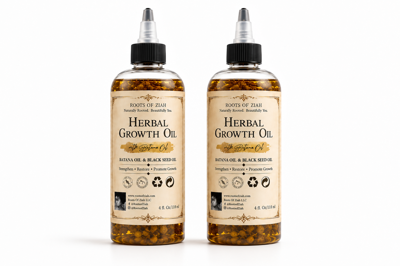 Two Herbal Growth Oils